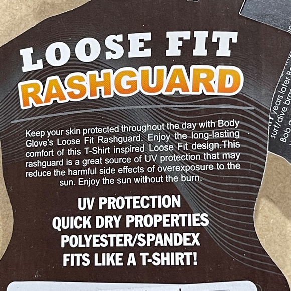 NEW Body Glove Mens White‎ Rash Guard Short Sleeve Shirt UV Protection Small - Picture 7 of 7